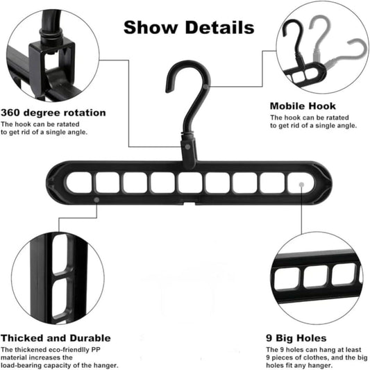 9-Hole Clothes Hanger