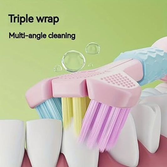 Three-Sided Toothbrush