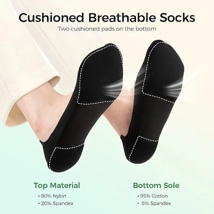 Cushioned No-Show Socks