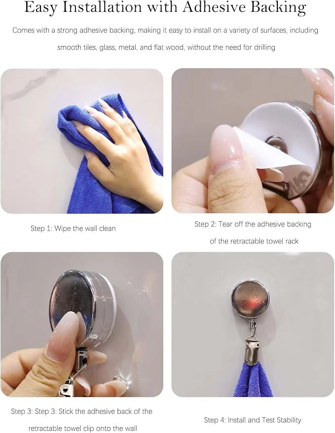 Retractable Towel Clip