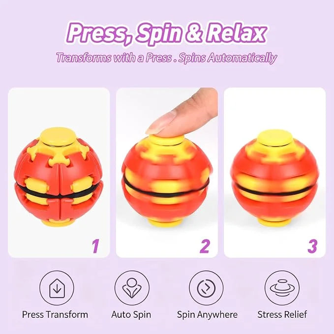 Press-to-Spin Fidget Ball