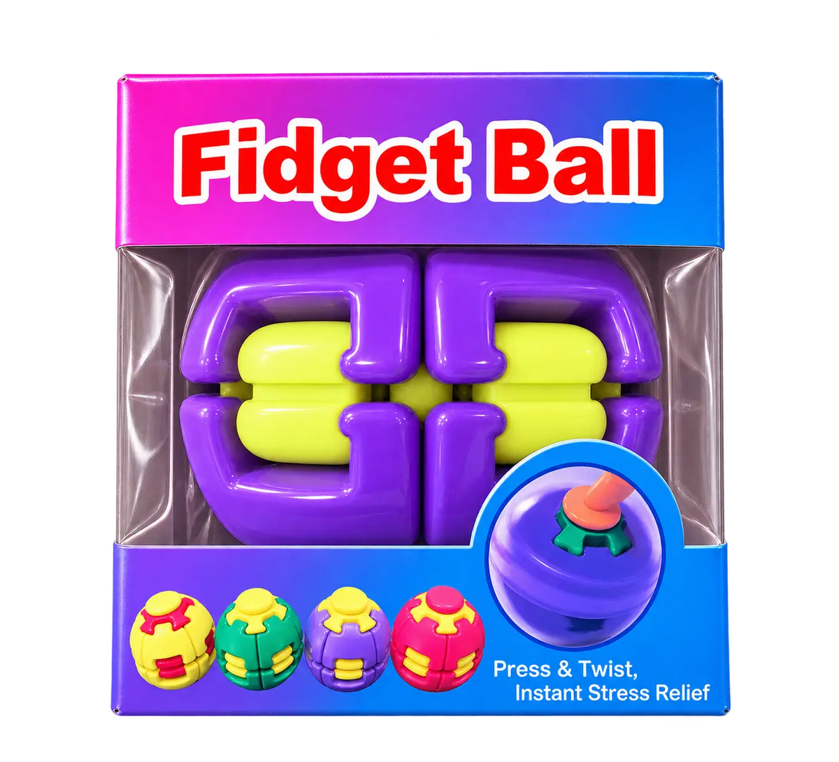Press-to-Spin Fidget Ball