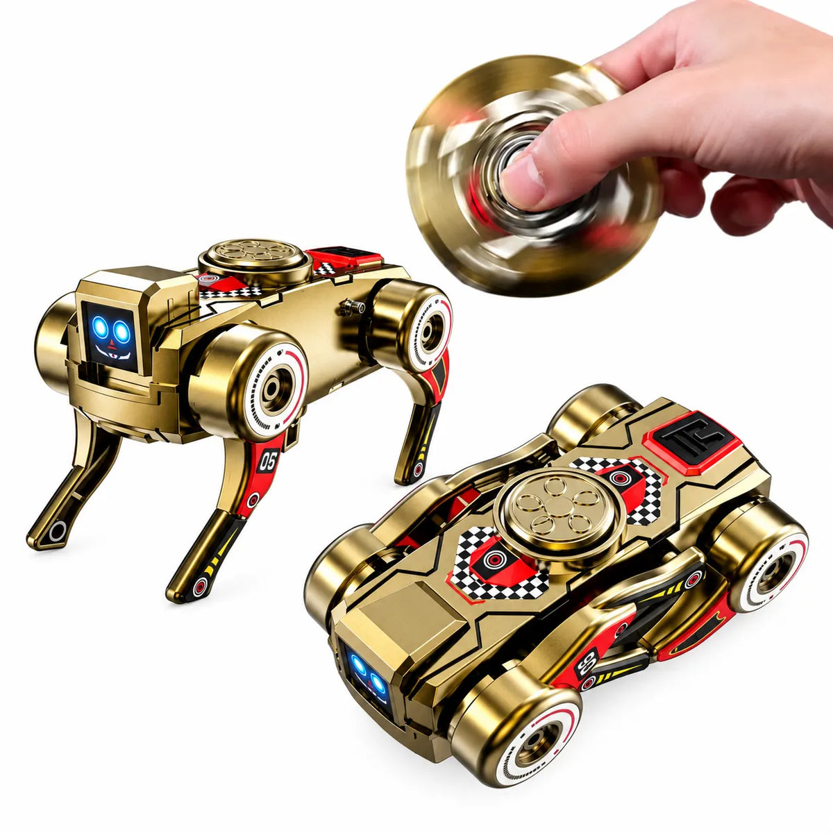 Transforming Robot Dog Fidget Spinner