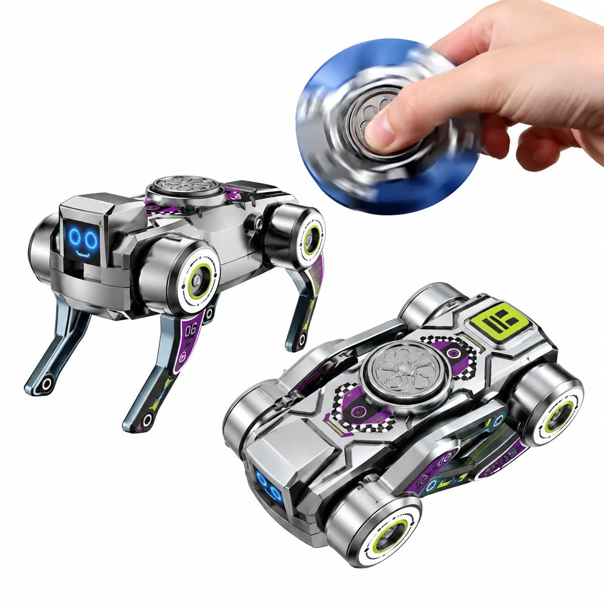 Transforming Robot Dog Fidget Spinner