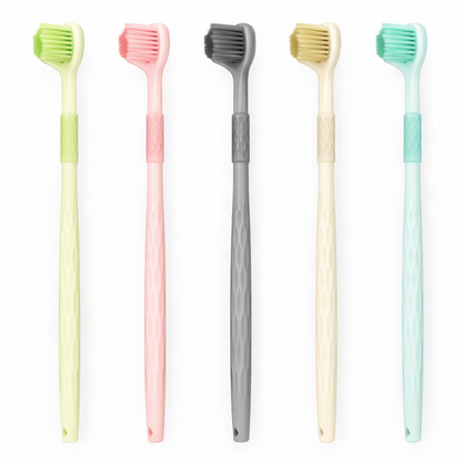Three-Sided Toothbrush